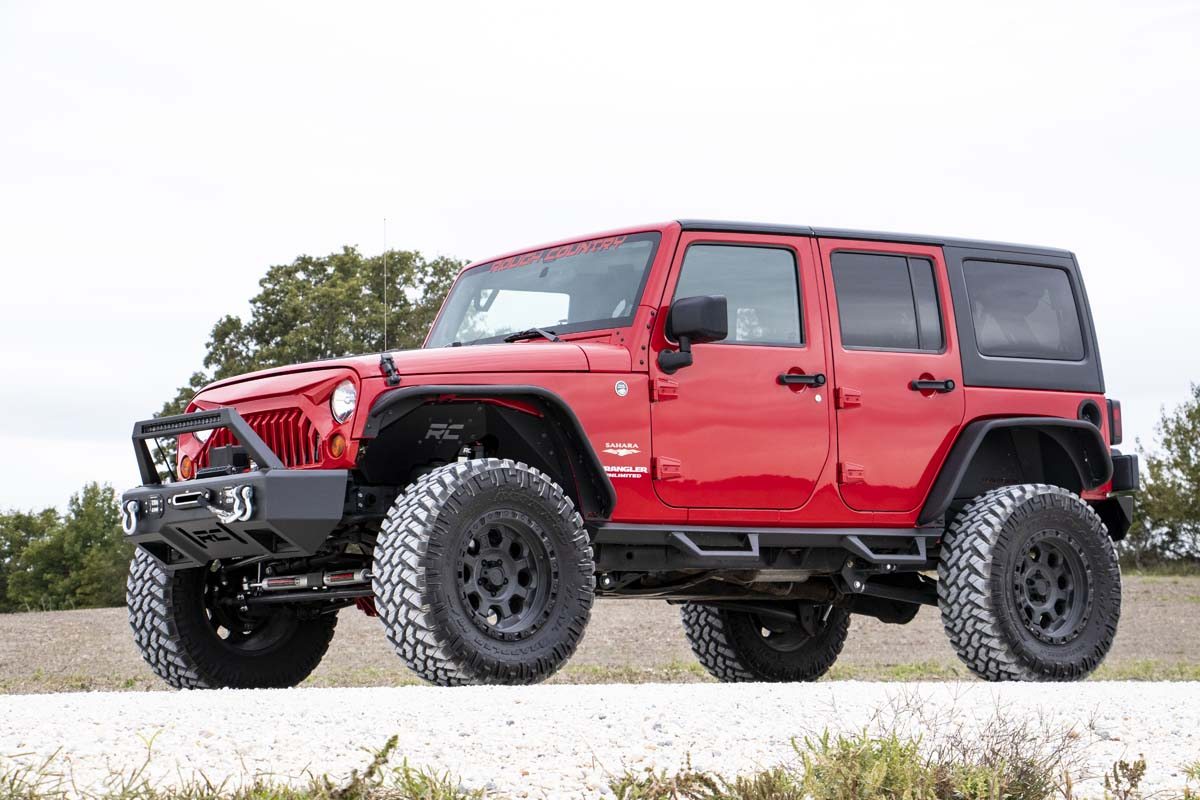 Jeep Wrangler Suspension Lift Kit - Rough Country - 4 Inch Long Arm - '12-'18